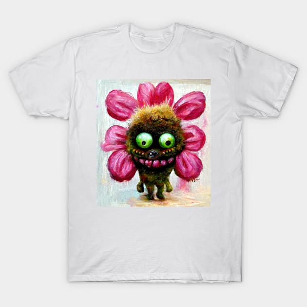 Cute flower plant monster T-Shirt by Fluffypunk